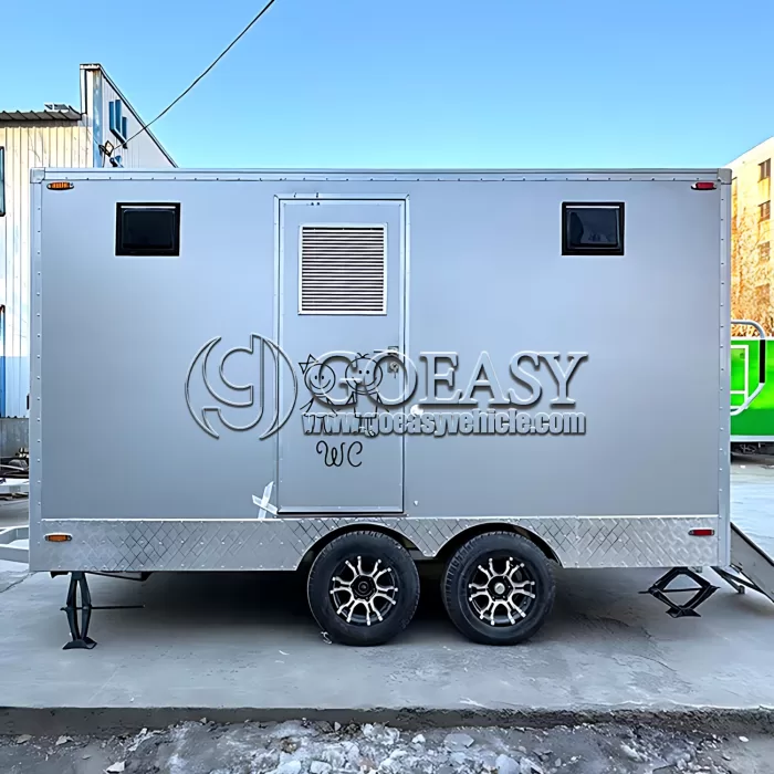 4-Station Restroom Trailer for Parties Luxury Toilet Trailer for Sale