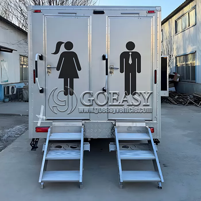 4-Station Restroom Trailer for Parties Luxury Toilet Trailer for Sale