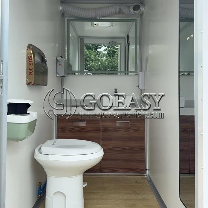 Portable Restroom Trailer Mobile Car Toilet for Adults Camping Bathroom Trailer