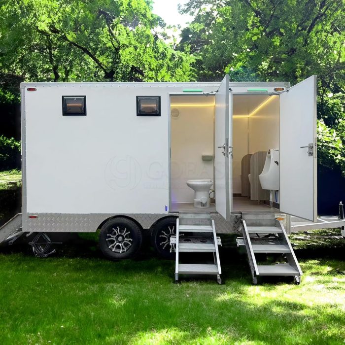 Restroom Trailers for Sale 4 Station Mobile Toilet Trailer