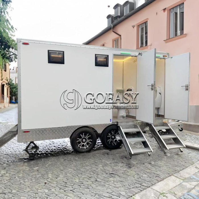 Restroom Trailers for Sale 4 Station Mobile Toilet Trailer